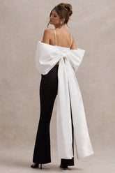White Satin Top With Oversized Bow